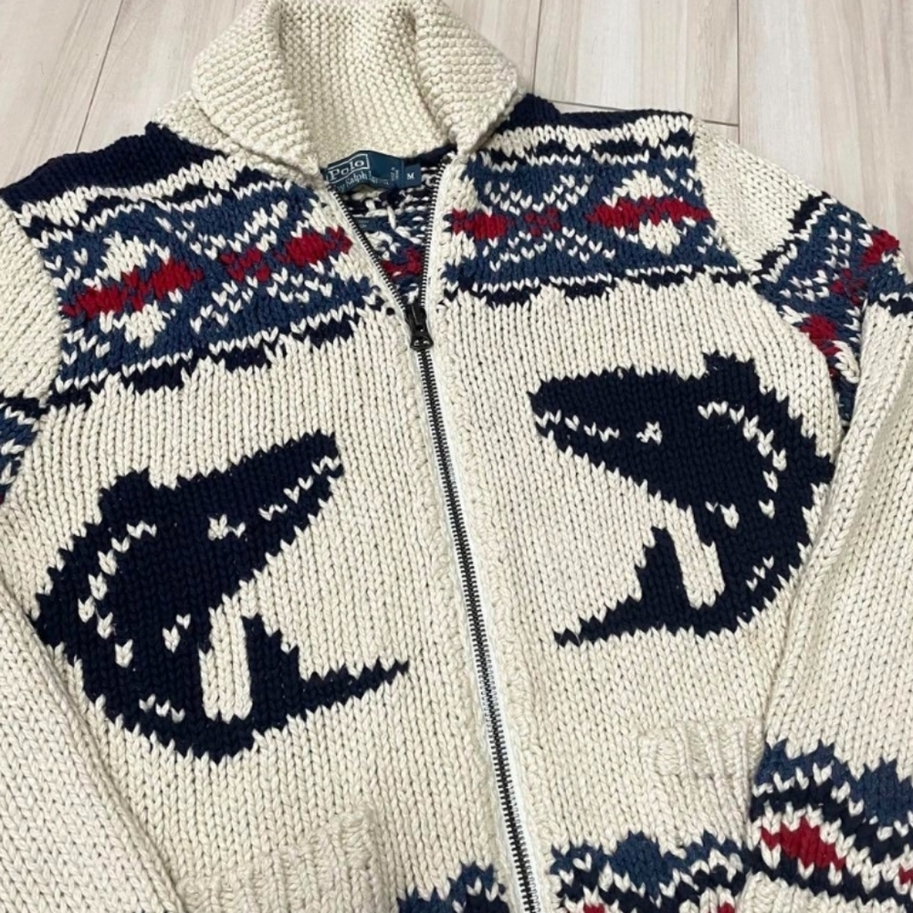 Ralph Lauren whale Cowichan sweater
